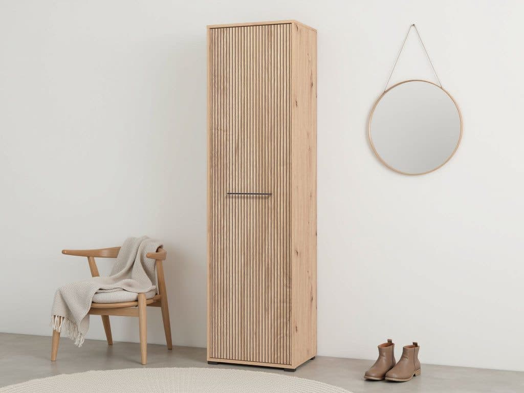 Garderobenschrank INOSIGN Landes Artisan Eiche Schwarz - Bild 2