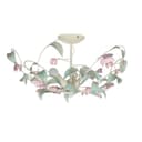 Licht-Erlebnisse Deckenleuchte SUMMER Weiß Rosa Metall Floral Bild 2