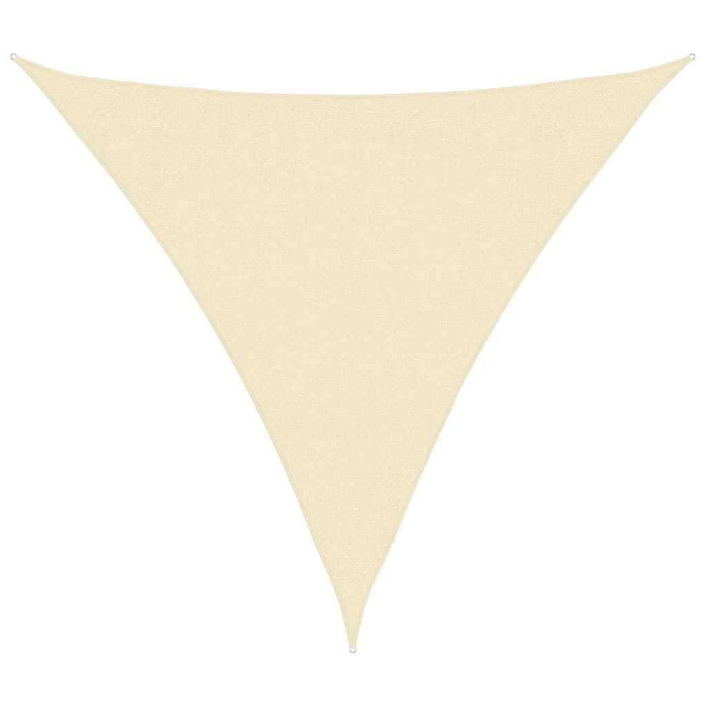 vidaXL Sonnensegel HDPE Dreieckig Creme 3,6 m - Bild 2