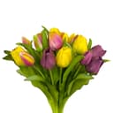 Künstlicher Tulpenstrauß 32cm Gelb-Burgund naninoa GmbH Bild 2