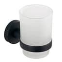 Aqualine Zahnputzbecher SAMBA Schwarz Matt Glas Bild 2