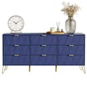 UEV Kommode 9 Schubladen Sideboard TV-Board 150x34x74 cm Bild 2