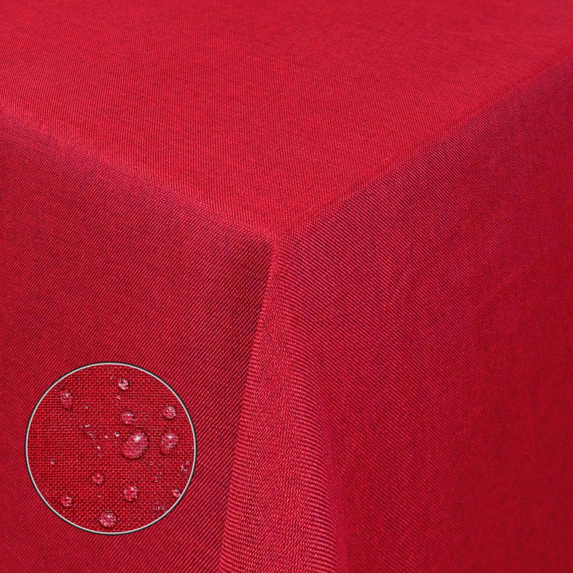 Moderno Tischdecke Leinenoptik Rot 80x80 cm Fleckschutz