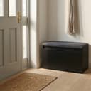 BOXIMO Schuhschrank mit Sitzfläche und Stauraum Schwarz Bild 2