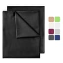 NatureMark Bettlaken 2er-Set Schwarz 100% Baumwolle Klassisch Bild 2