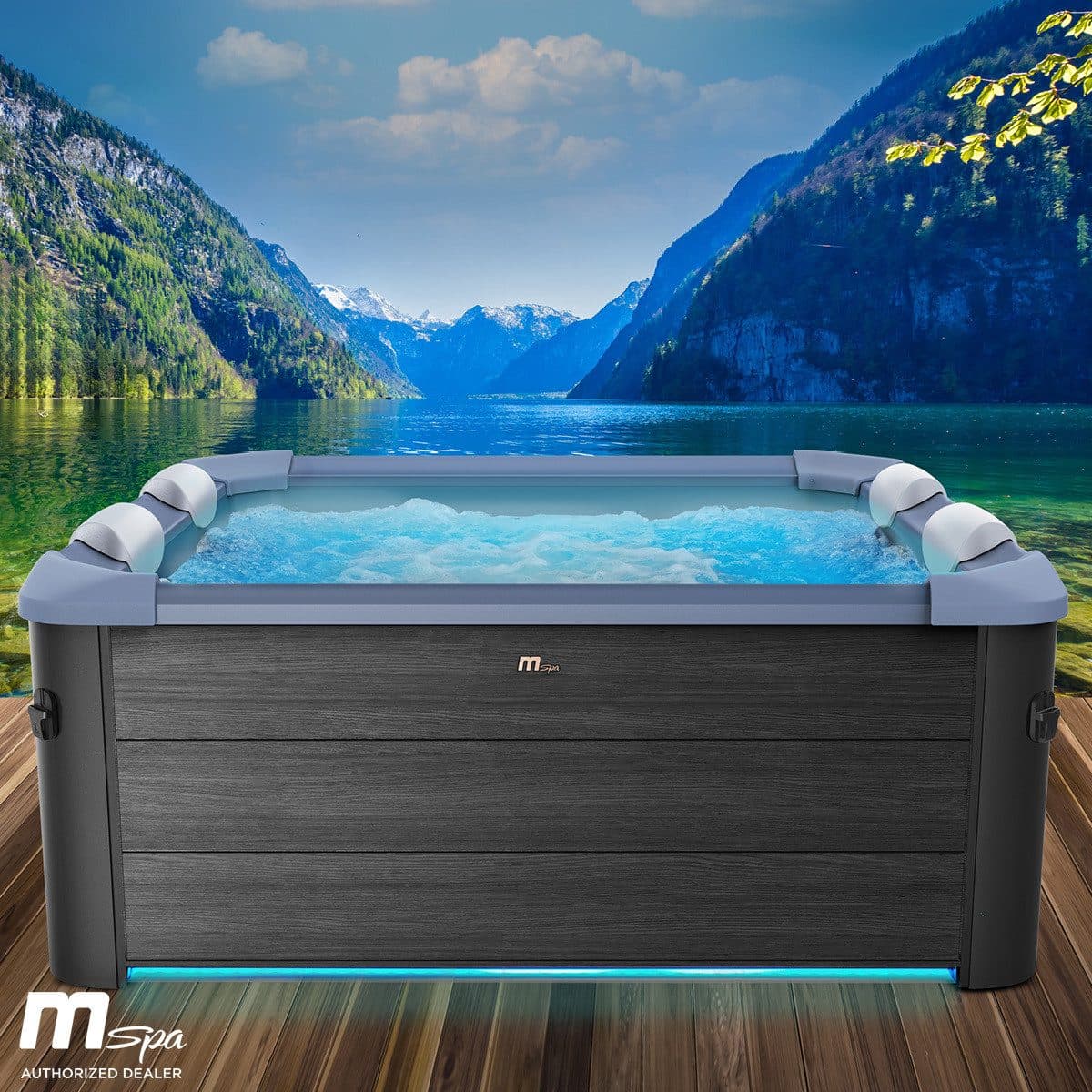 BRAST Whirlpool MSpa Oslo Sapphire & Amber Feste Außenwand LED - Bild 2