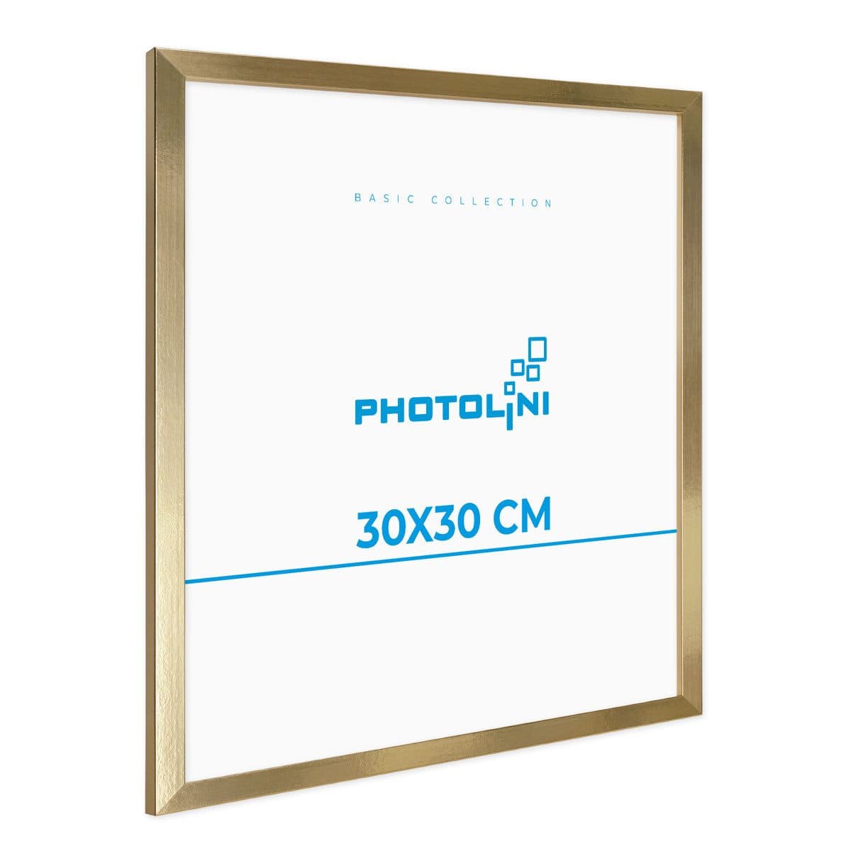 PHOTOLINI Bilderrahmen Modern Gold 30x30 cm mit Acrylglas - Bild 2