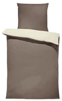 One Home Bettwäsche Doubleface Fleece Beige 2-teilig Wendebettwäsche Bild 2
