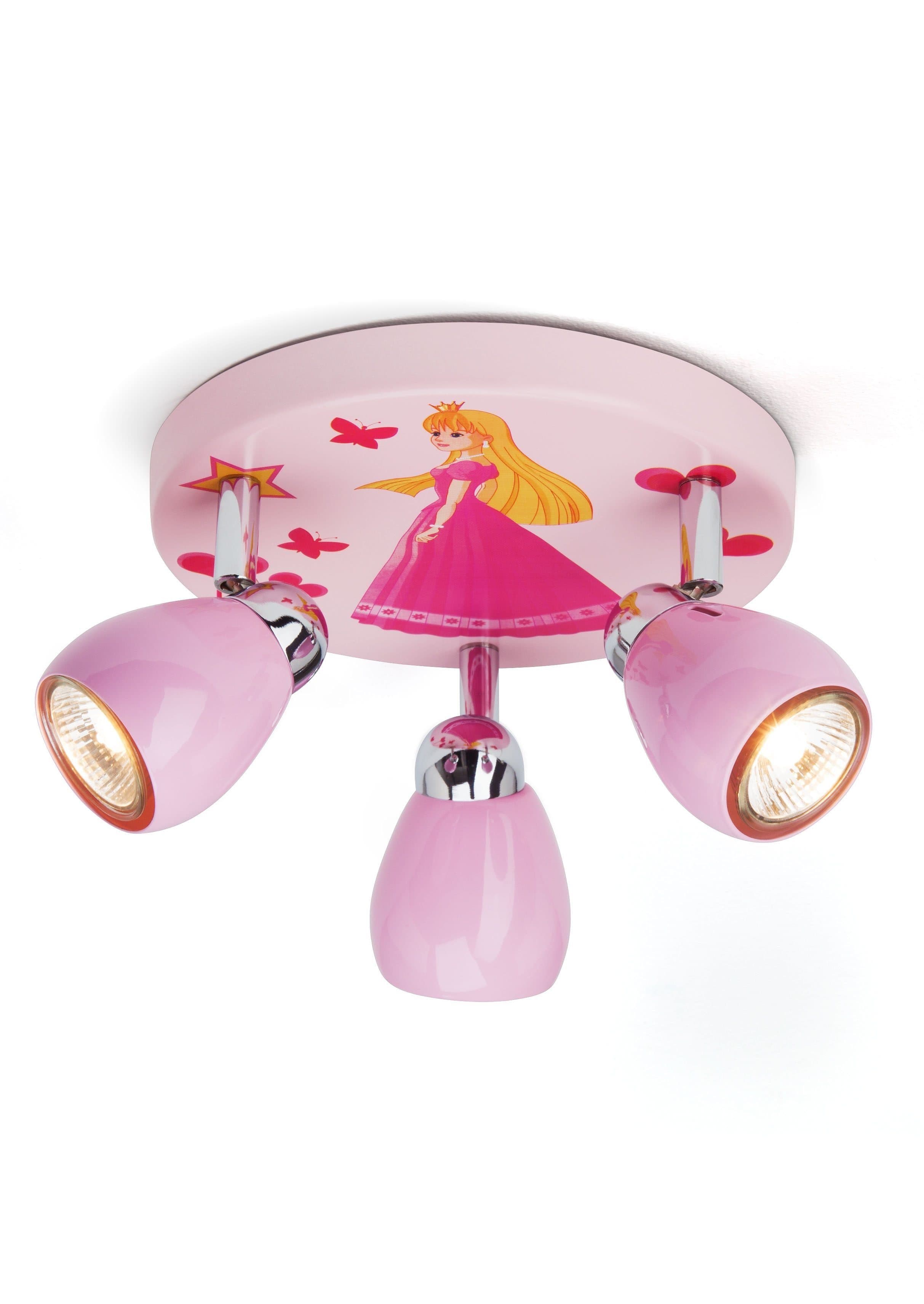 Brilliant Princess LED Deckenstrahler Rosa 3-flg schwenkbar - Bild 2