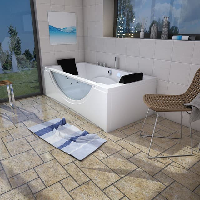 AcquaVapore Whirlpool-Badewanne Eckwanne Sanitäracryl