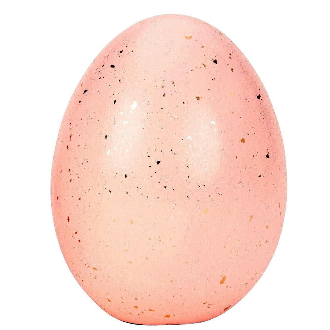 Mel-O-Design Osterei Deko Ei Osterdeko Keramik Goldsprenkel