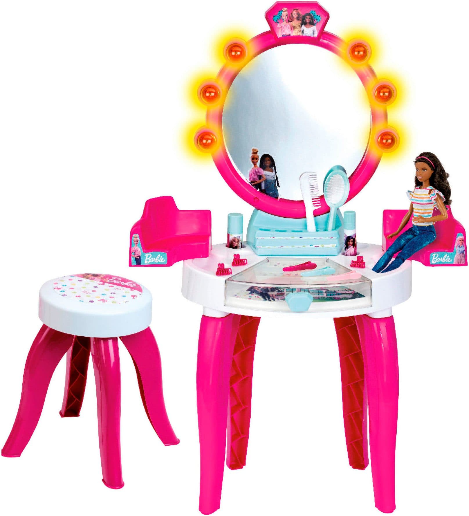 Klein Schminktisch Barbie Schönheitsstudio mit Licht und Sound - Bild 2