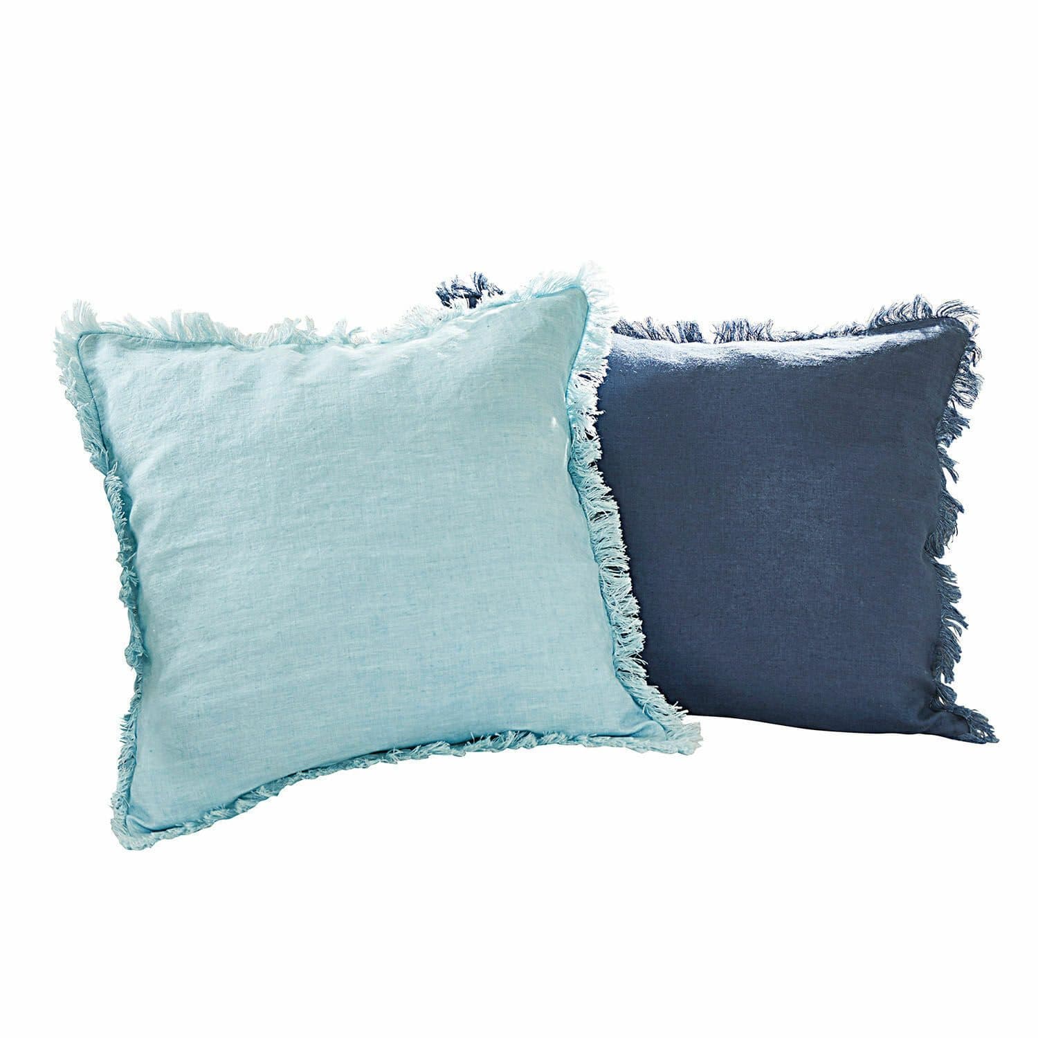 Mirabeau Kissenhülle 2er Set Quebo türkis/blau mit Fransen - Bild 2