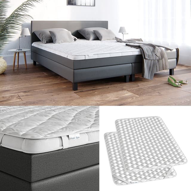 VitaliSpa® Hypoallergener Waschbarer Matratzenschutzbezug Weiß