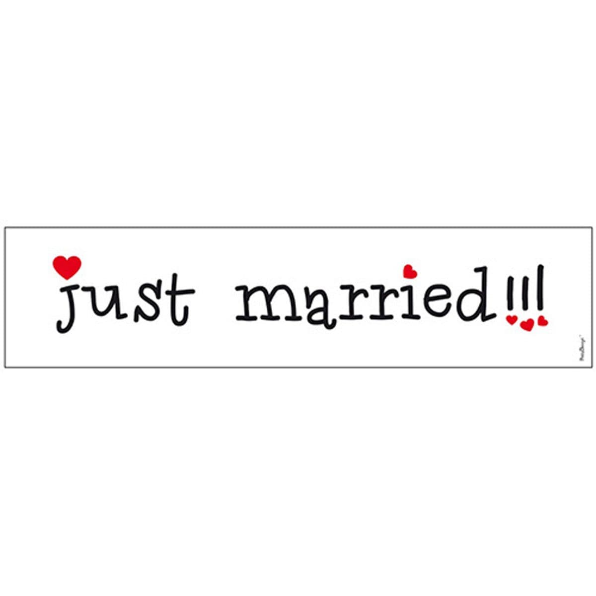 partydeco Hängedekoration Schild Just Married