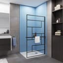 Moderne Walk-in-Dusche aus Sicherheitsglas Bild 2