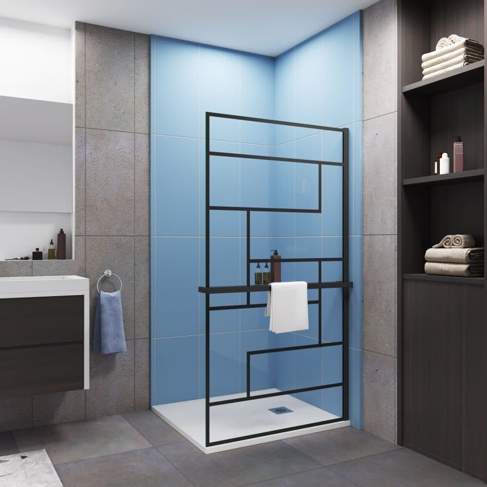 Moderne Walk-in-Dusche aus Sicherheitsglas - Bild 2