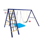Rolipo 5-in-1 Schaukelset mit Nestschaukel, Kletterseil & Basketballkorb Bild 2