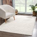 CARPET CITY Hochflor-Teppich Focus 2997 Beige Creme Hochtief-Muster Bild 2