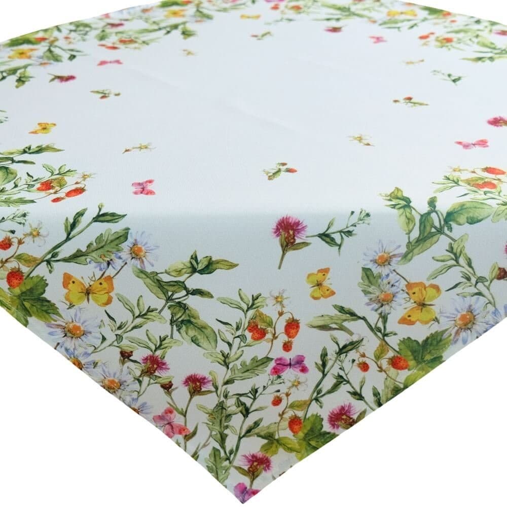 matches21 HOME & HOBBY Tischdecke KIARA Blumendesign Mitteldecke Polyester - Bild 2