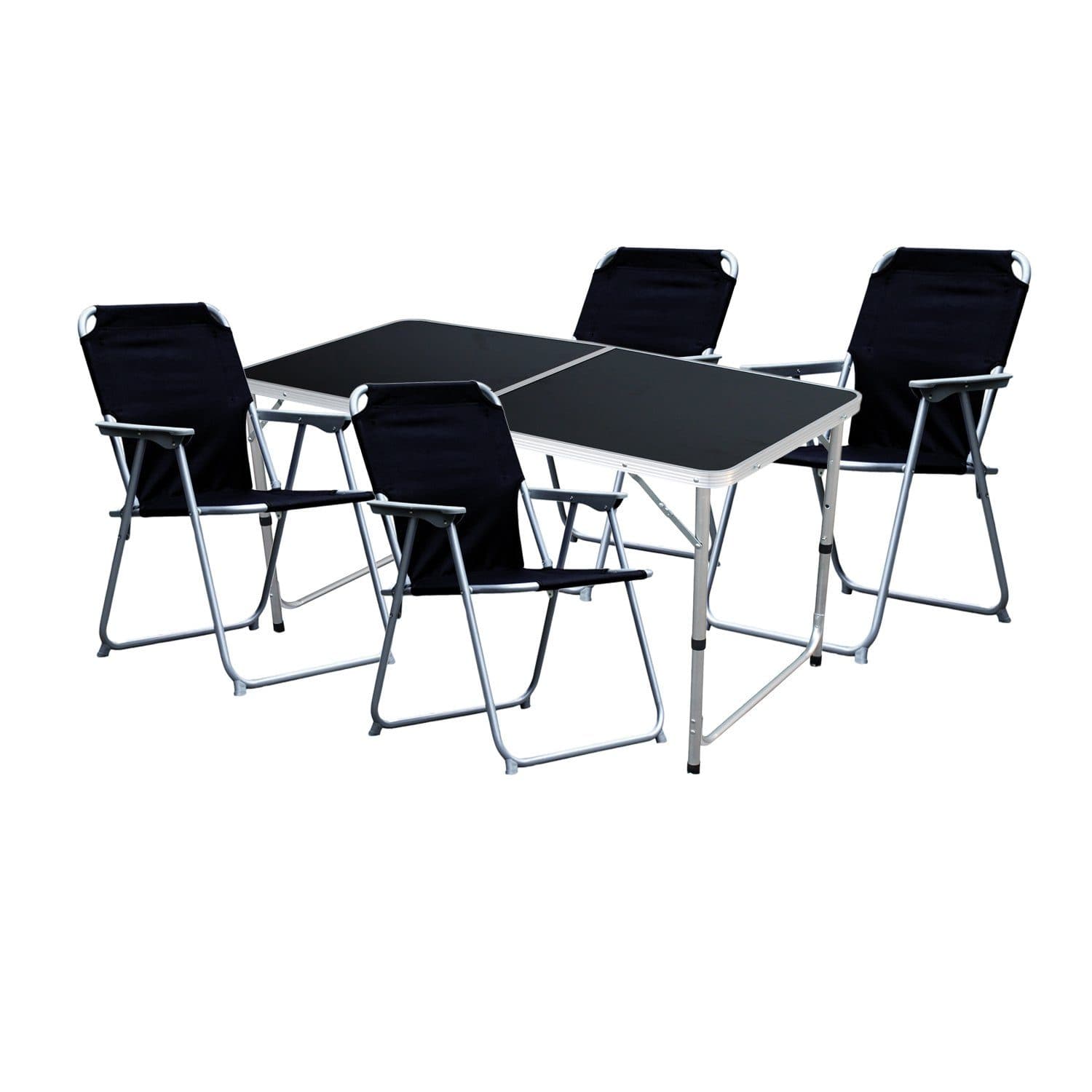 Mojawo 5-teiliges Campingmöbel-Set mit klappbarem Tisch und 4 Stühlen - Bild 2