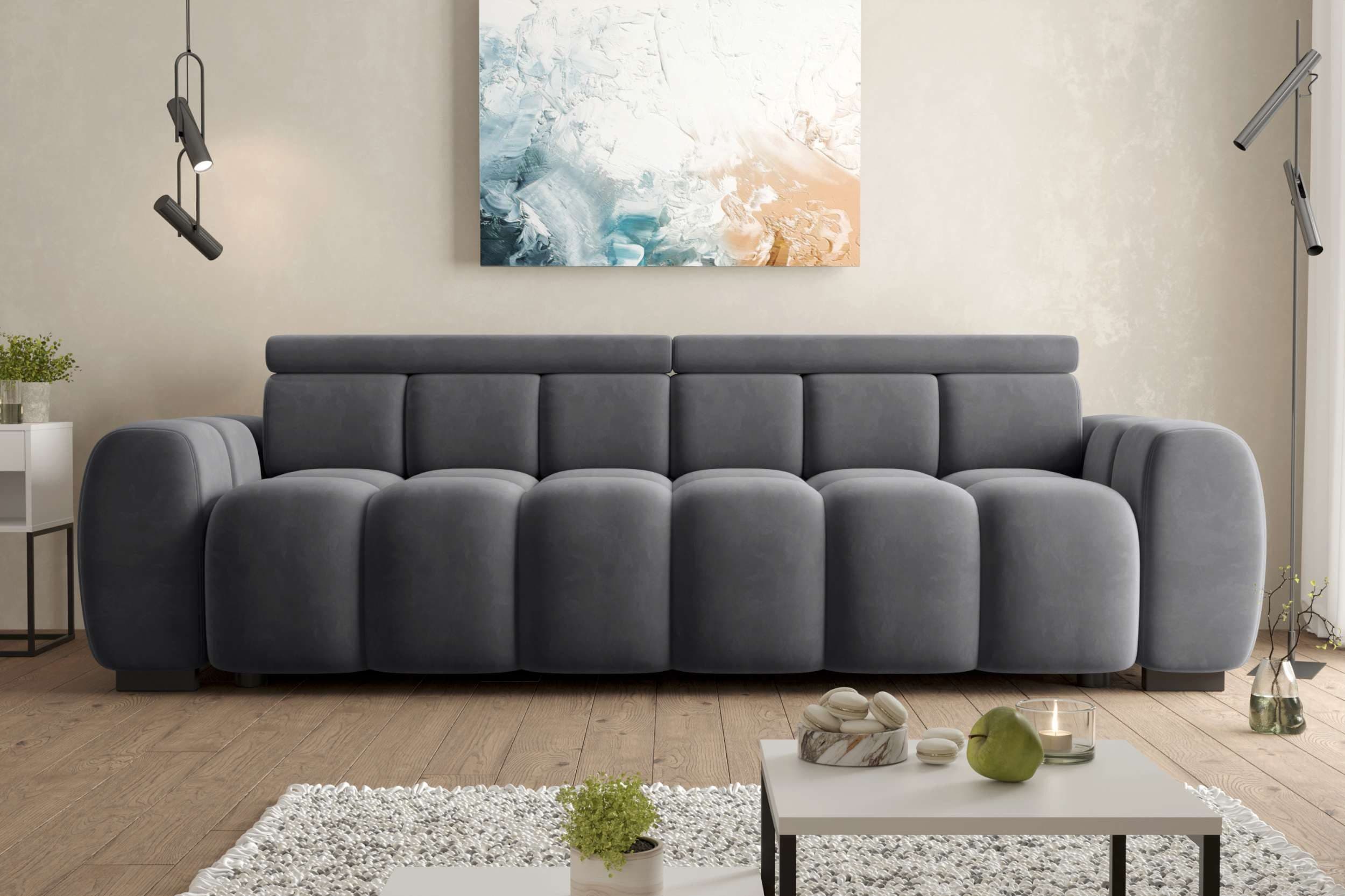 99rooms Big-Sofa Alessio Velours TIFFANY mit elektrischer Sitztiefenverstellung - Bild 2