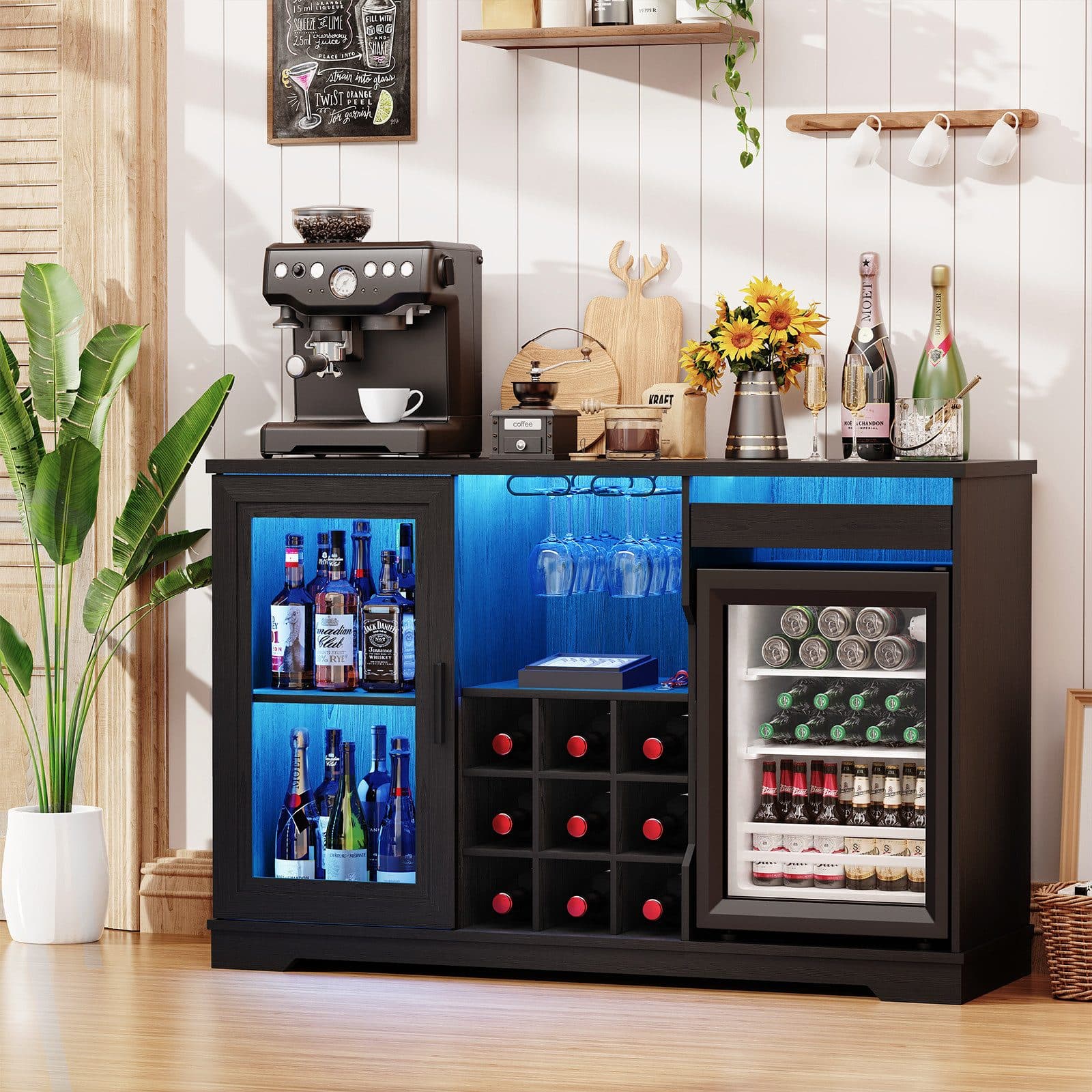 BROTTAR Weinschrank mit Kühlschrank, LED-Beleuchtung und Bewegungsmelder - Bild 2