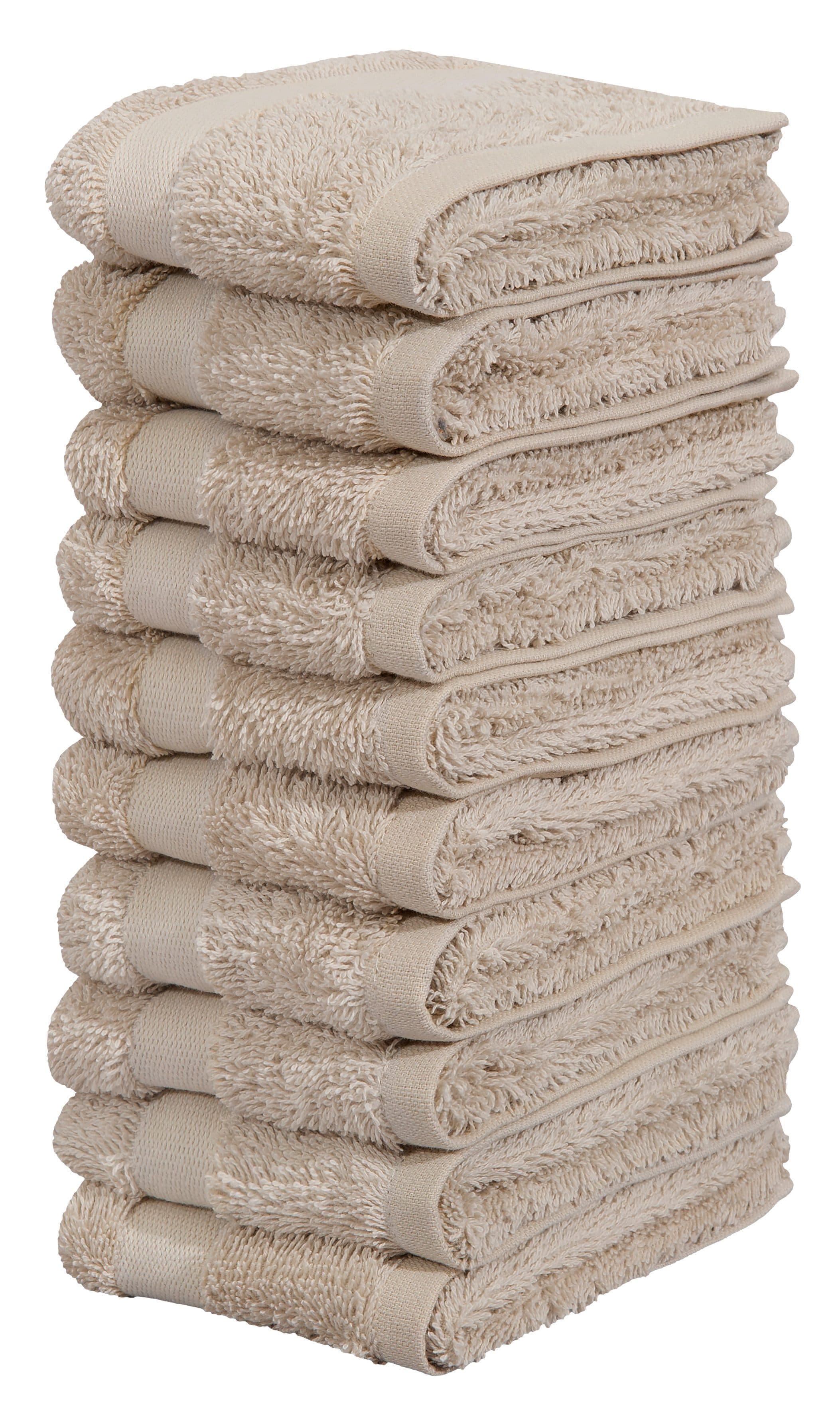 OTTO home Waschlappen Set Vanessa 10-tlg. Beige Baumwolle - Bild 2