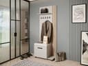 Beautysofa Garderobenschrank LIVIA mit Aufhängern und Schuhschrank Bild 2