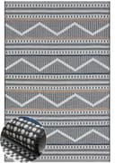 Wohnando Outdoor-Teppich Johnny Schwarz Modernes Hoch-Tief-Design Bild 2
