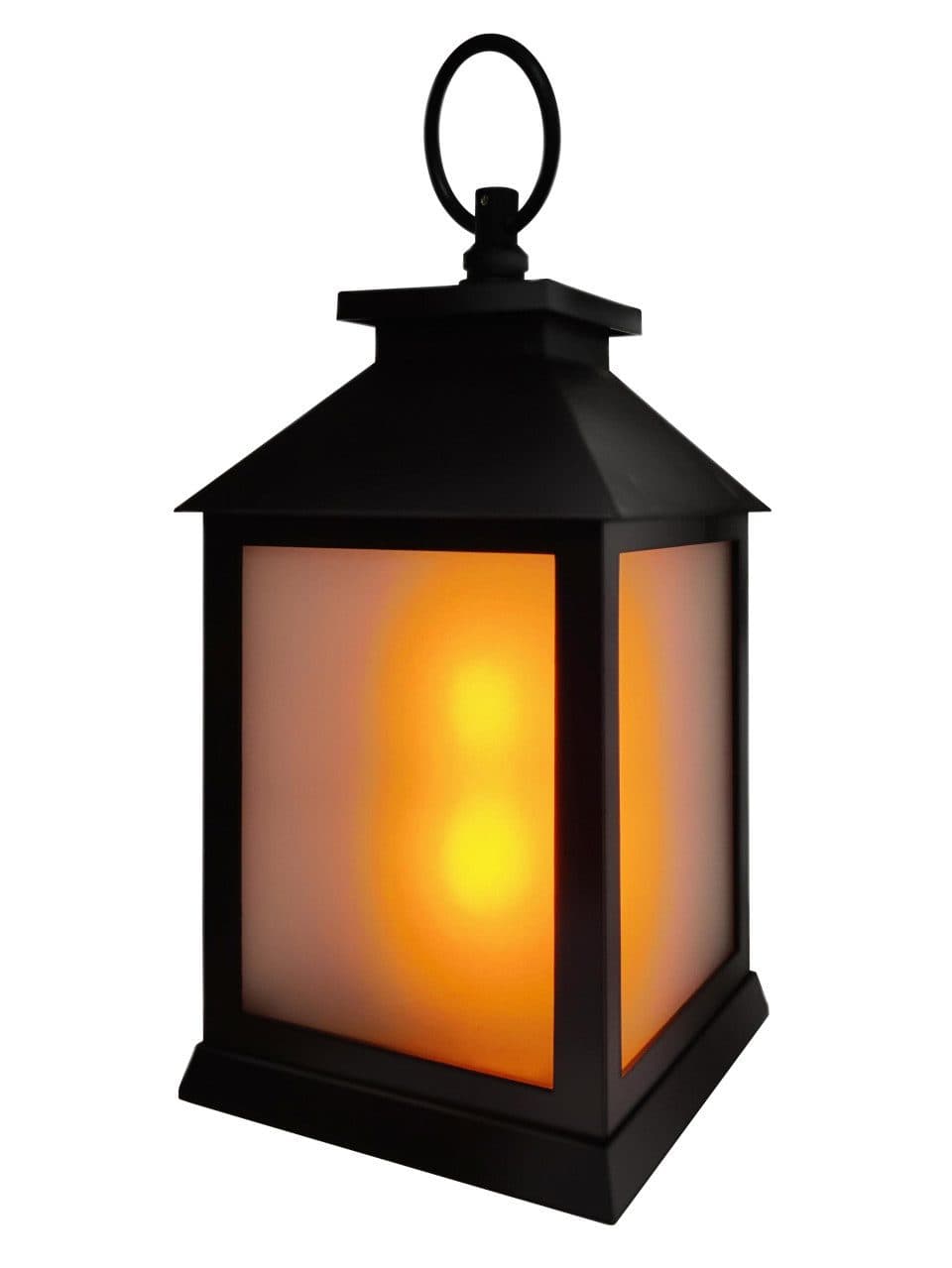 Trend Line LED Laterne Schwarz mit Timer und Batteriebetrieb - Bild 2
