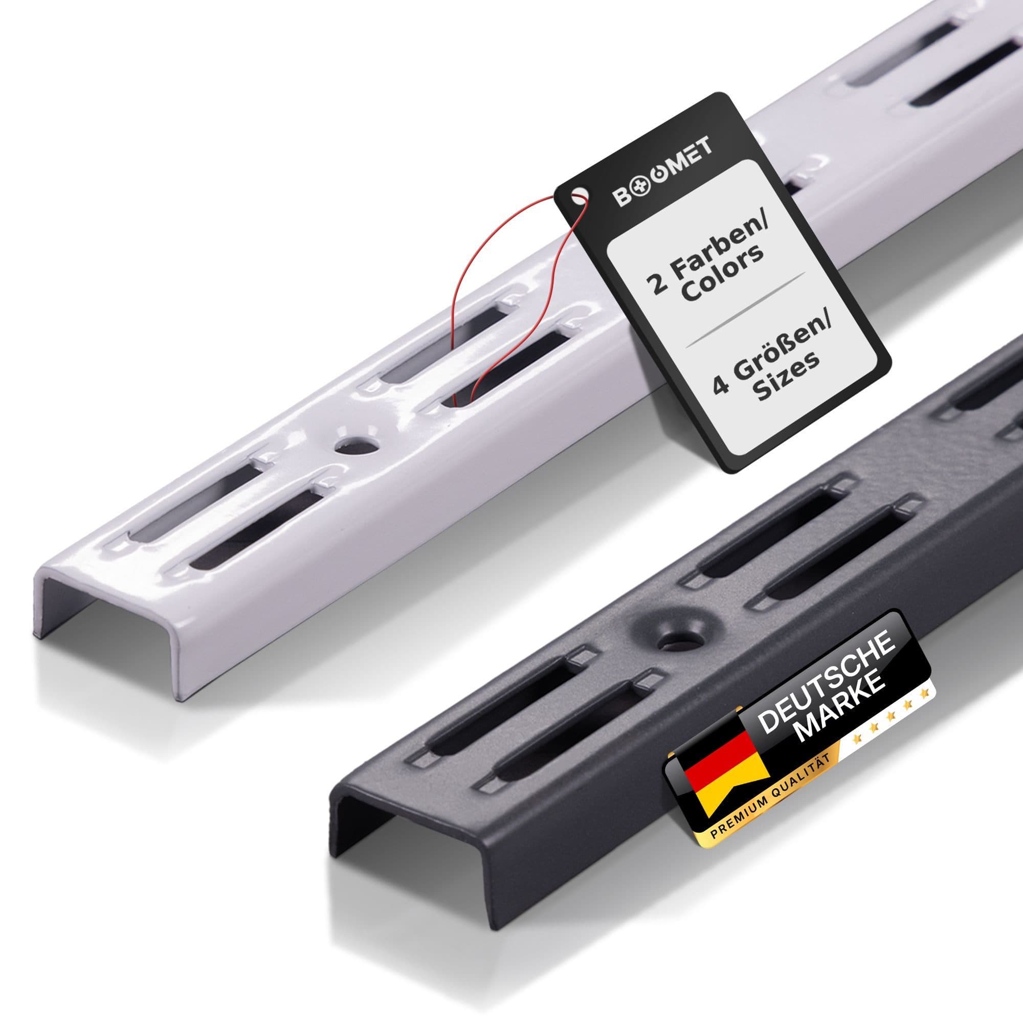 BOOMET Wandregalhalter 2-reihig 10-tlg. Anthrazit 50cm - Bild 2
