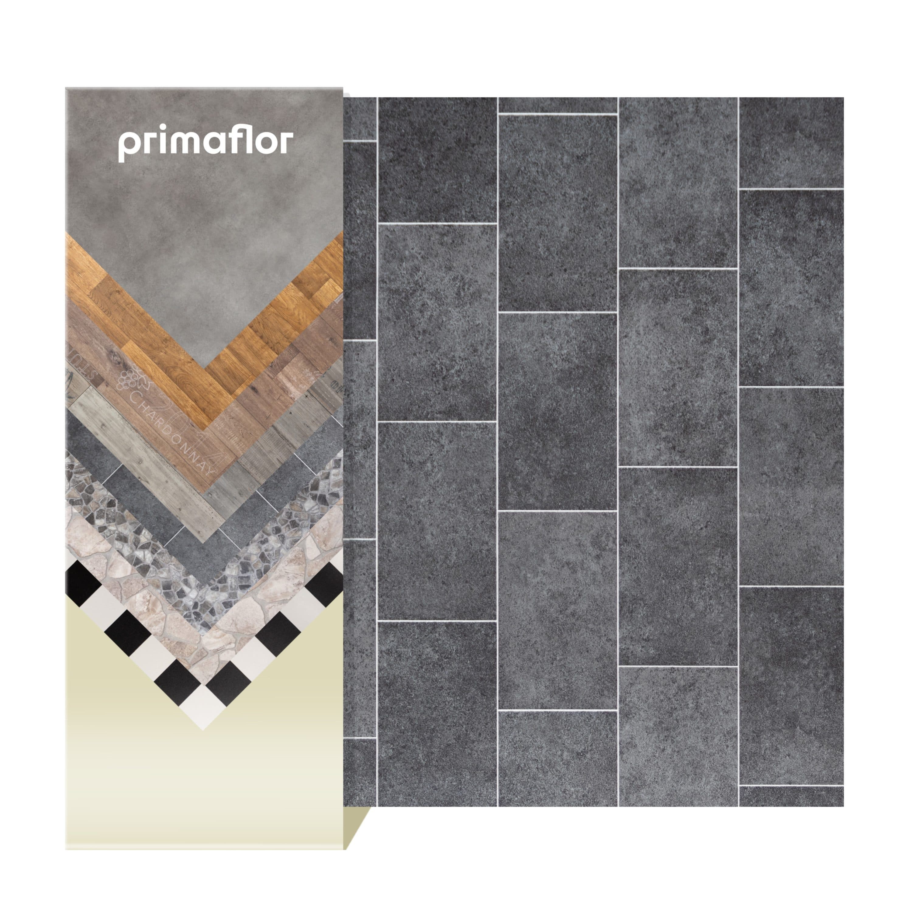 Primaflor-Ideen in Textil Vinylboden TRONTO Fliese Palermo Grau PVC - Bild 2