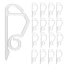 Weihnachtswunder® Dekohaken 50er Set Weiß Flexible Dachrinnenhalterung Bild 2