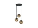 TRIO Leuchten LED Pendelleuchte 3-flammig Rauchglas Warmweiß Bild 2