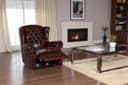 Salottini Chesterfield-Sessel Stunning Motor Recliner Vollleder Rot Bild 2