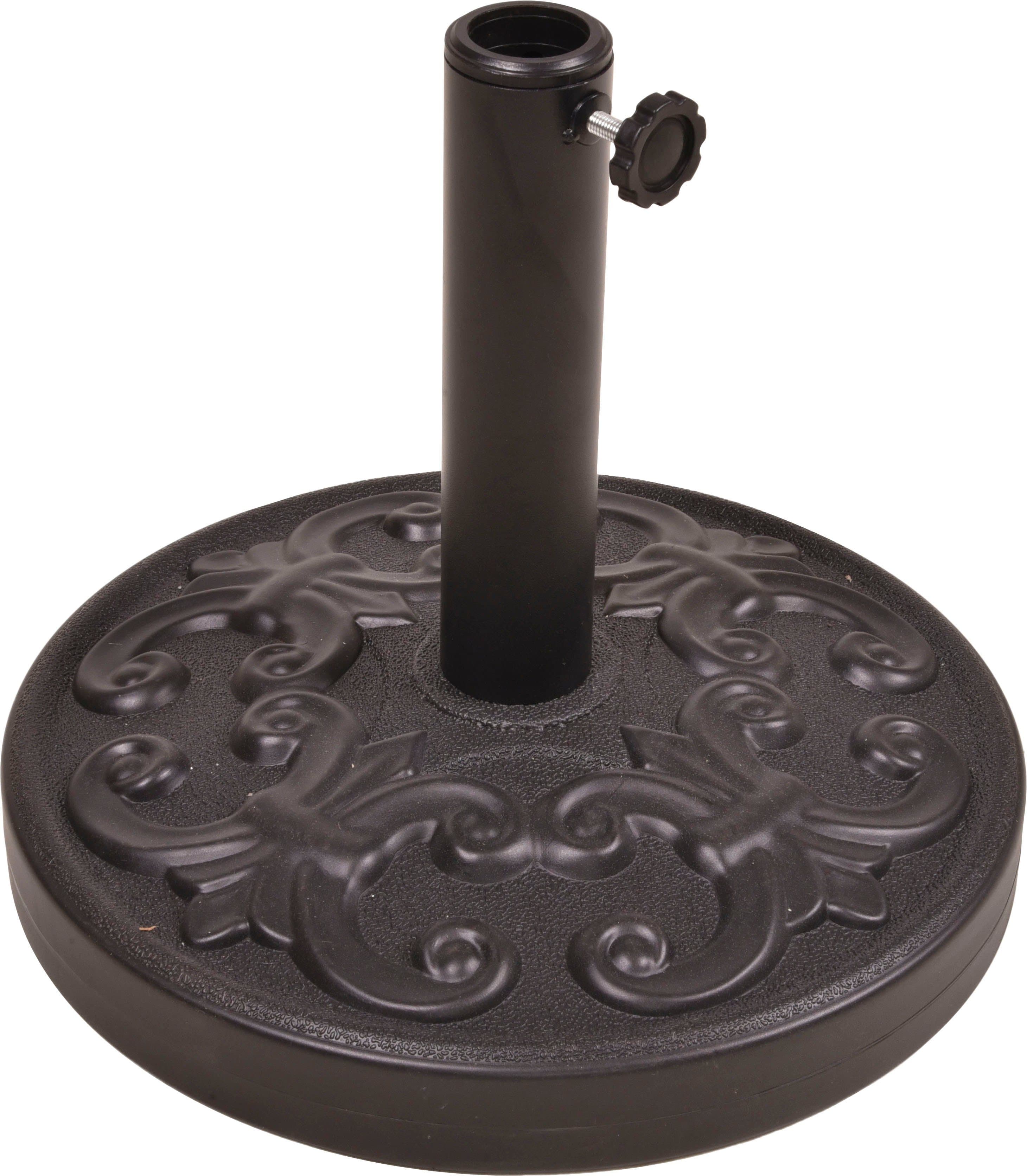 Garden Pleasure Kunststoffschirmständer Schwarz 33 cm - Bild 2