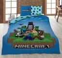 AY!Max Minecraft Wende Bettwäsche Set 2 tlg. 135 x 200 cm 80 x 80cm Bild 2