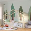 Bellabino Hausbett Bia mit Lattenrost Natur Massivholz Bild 2
