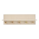 ebuy24 Garderobenhalter Nika Wandgarderobe 5 Haken Beige Bild 2