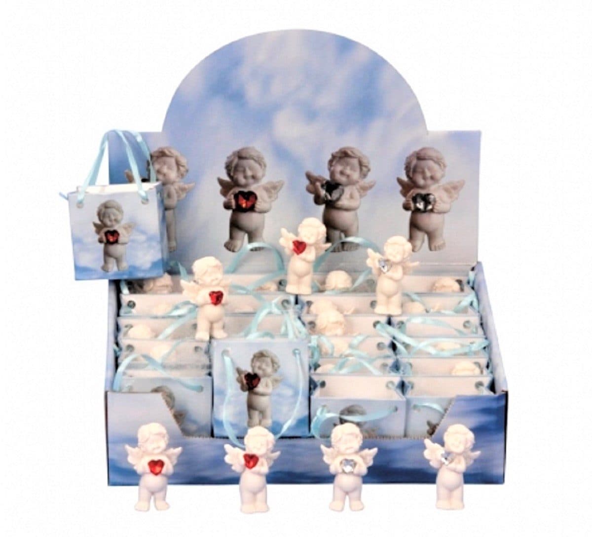 Geschenkestadl Schutzengel 24er Set mit Herz im Display