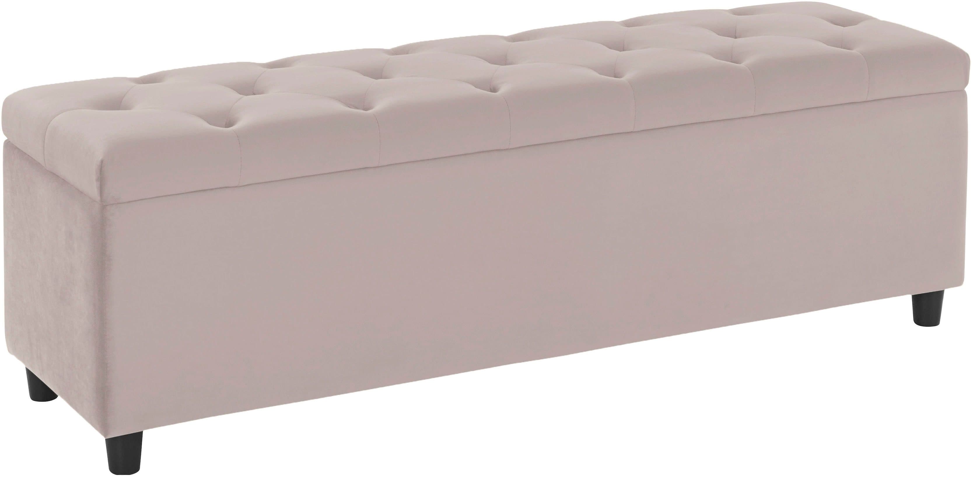 HOME AFFAIRE Relaxy Bettbank Beige Grau Gesteppt Mit Staufach - Bild 2