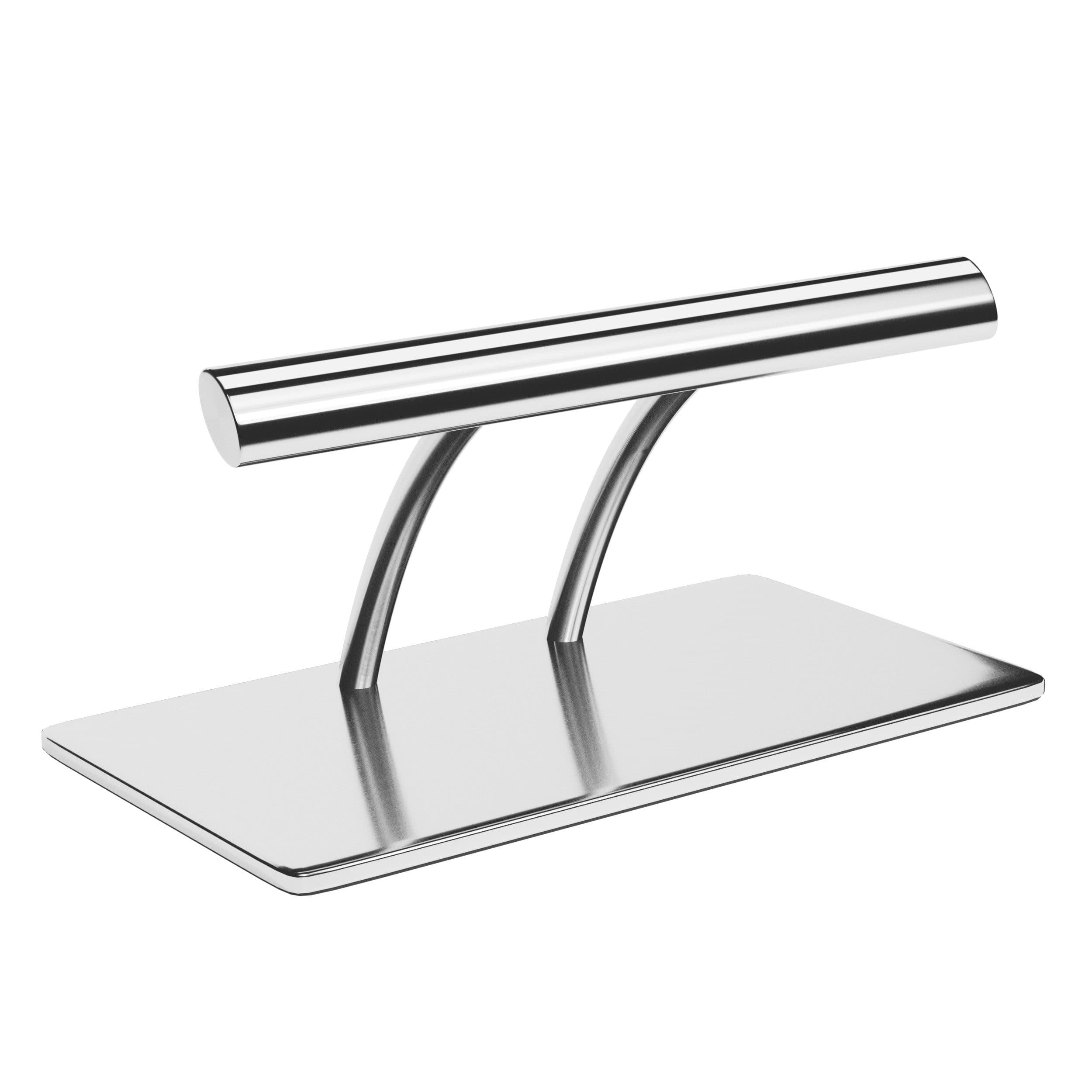 Physa Fußstütze für Friseurstuhl Edelstahl Oval Silber - Bild 2