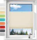 OUBO Plissee Klemmfix Beige Lichtdurchlässig Bild 2