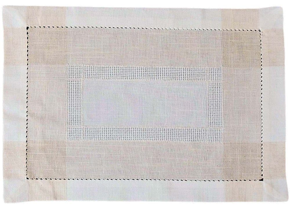matches21 HOME & HOBBY Tischläufer ALMA Leinenoptik Polyester Beige 35 x 50 cm - Bild 2