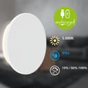 Briloner Leuchten Aurora Außen-Wandleuchte Weiß LED Touchdimmer Akku Bild 2