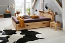 OTTO HOME Kero Massivholzbett mit Stauraum Honigfarben Bild 2