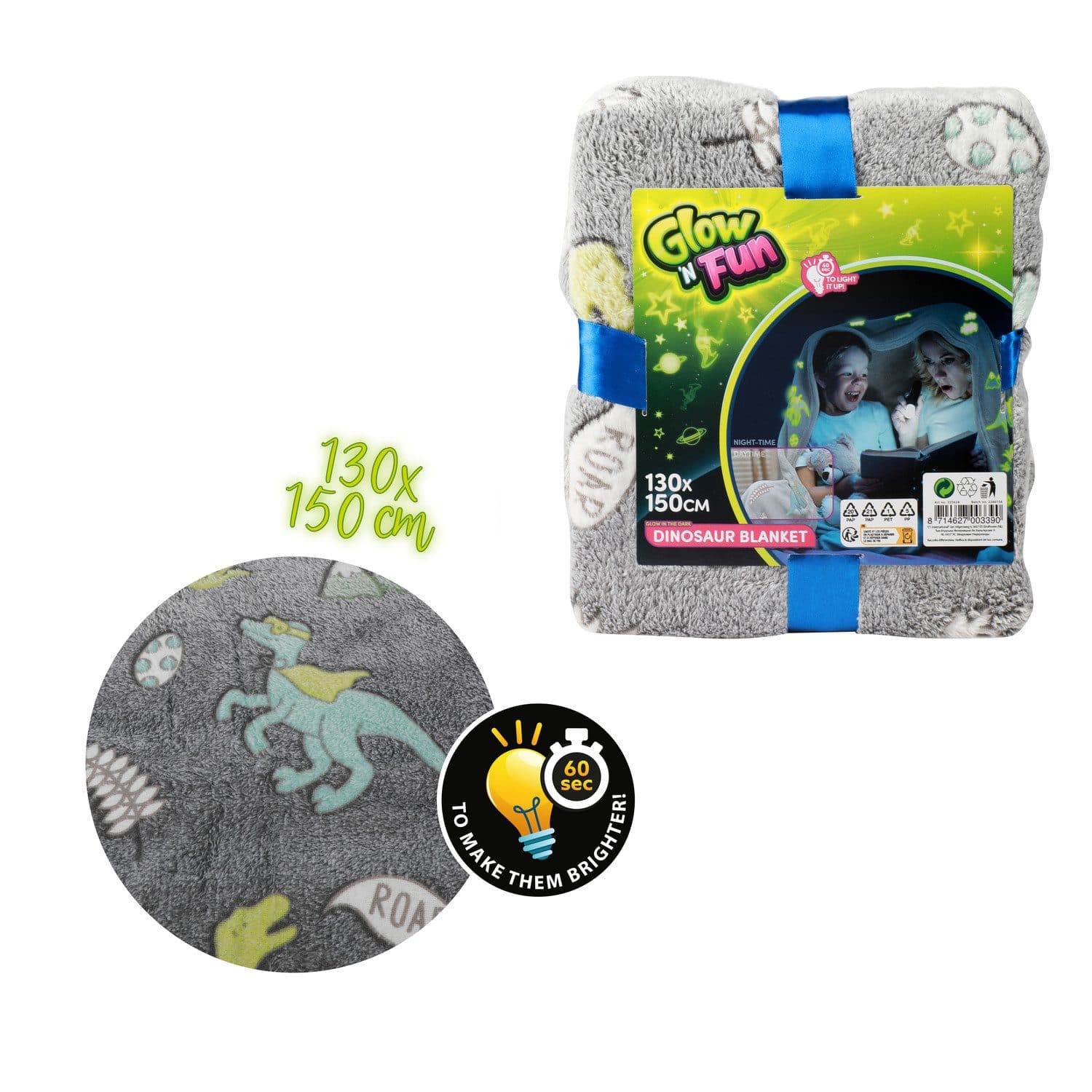 Toi-Toys Wohndecke Dinosaurier Grau mit Leuchteffekt - Bild 2