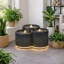 Wacredo Gartenbrunnen Aruba Polyresin LED Beleuchtung Bild 2