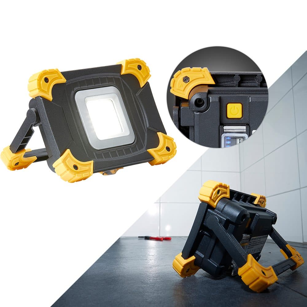 Northpoint LED Baustrahler 1100 Lumen Akku dimmbar IP54 Powerbank - Bild 2